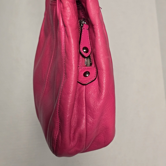 Coach Ashley Hot Pink Barbie Leather Shoulder Bag and Wristlet Set - Picture 10 of 15